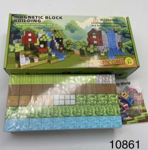 Klocki Magnetyczne Minecraft 100 Klocków + 1 Figurka 9460383