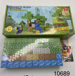 Klocki Magnetyczne Minecraft 100 Klocków + 1 Figurka 9460384
