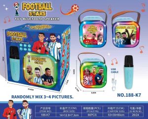 Głośnik Bluetooth Football Stars z Mikrofonem 1705404