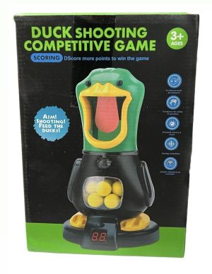GŁODNA KACZKA PISTOLET KULKI STRZELANIE+ LICZNIK PUNKTÓW LCD GRA DLA DZIECI 4499311