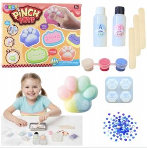 Zestaw Kreatywny DIY Do Tworzenia Gniotków Gniotek Kocia Łapka 44 el. 1787657