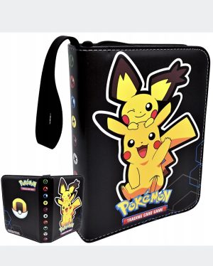 DUŻY PRZENOŚNY ALBUM KLASER SEGREGATOR NA KARTY POKEMON 400 KART ZAMEK 4871381