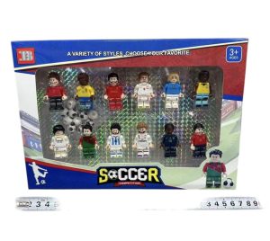 Piłkarska akademia Piłkarzyki Figurki piłkarzy Do grania Do zabawy Piłka 6561621