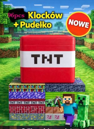 96EL MAGNETYCZNE KLOCKI KONSTRUKCYJNE ZESTAW W OZDOBNYM PUDEŁKU TNT 2495923