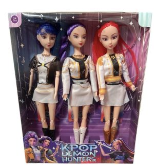 ZESTAW GRAJĄCA Kpop Demon Hunters lalka lalki Rumi Zoey i Mira k-popowe 2495929