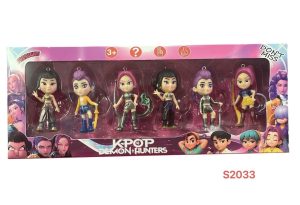 Kpop DEMON HUNTERS Komplet Zestaw figurek lalek 6 szt ŁOWCZYNE 11cm PIĘKNE 4941004
