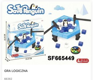 Gra Zręcznościowa Pingwin na Lodowisku Gra Rodzinna Pingwin na Lodzie 4941013