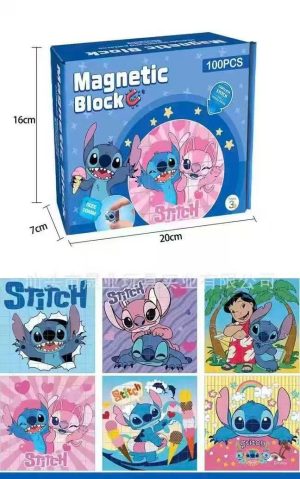 Klocki magnetyczne STITCH 100 elementów 1159790
