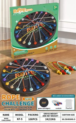 Gra Planszowa Rozplątywanie Lin Sznurków Logiczna Zręcznościowa Rodzinna 9608511