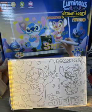 PODŚWIETLANA TABLICA LED DO RYSOWANIA 3D LILO STITCH TABLET STICH 5671419