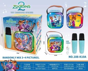 Mini Zestaw Do Karaoke 2szt Mikrofony + Głośnik Bezprzewodowy z Bluetooth 1574420