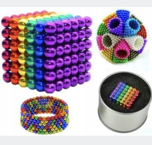 DUŻE KULKI MAGNETYCZNE 216 DZIECI 5MM ANTYSTRESOWE GRA KOLOROWE PREZENT XXL 6112296