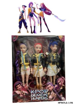 Zestaw lalek Kpop Demon Hunters Rumi Mira Zoey K-popowe Łowczynie Demonów 6752189