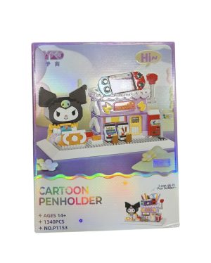 Klocki konstrukcyjne Kuromi zestaw 1340 el przybornik na biurko 7923927