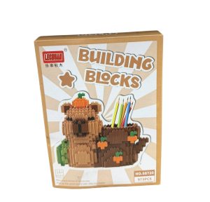 KLOCKI KONSTRUKCYJNE KAPIBARA 973 EL. FIGURKA PRZYBORNIK ZESTAW ORGANIZER 7923932