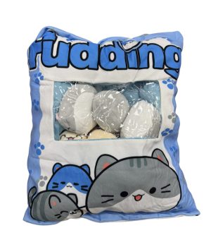 Poduszka PUDDING z MASKOTKAMI Kotki 8szt do RZUCANIA ZABAWY Pluszowe 4703382