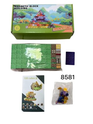 Klocki magnetyczne 100EL + 1FIGURKI 6501037