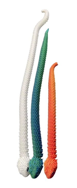 Wąż smok 45 CM ! Druk 3D Przegubowy Figurka 6501062