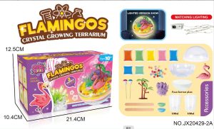 ZESTAW KREATYWNY DO TWORZENIA DIY LAMPKA LED KRYSZTAŁ FLAMING TERRARIUM 3361253