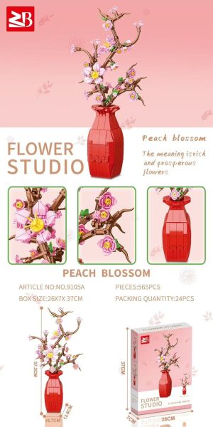 Zabawki Klocki Kwiaty 565PCS 9746219