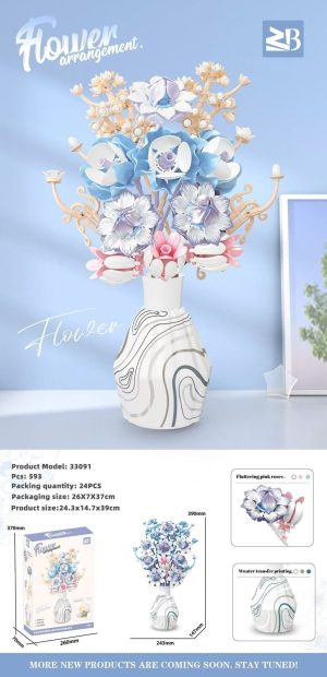 Zabawki Klocki Kwiaty 1154PCS 9746221