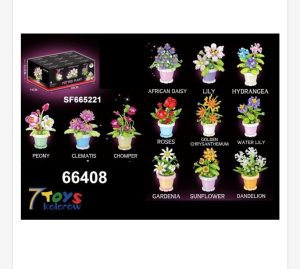 Zabawki Klocki Kwiaty 9746258