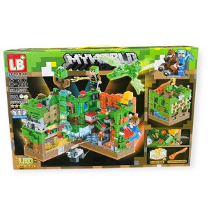 Klocki Minecraft Zestaw Zielona Forteca 501 Elementów 2586870