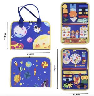 TABLICA SENSORYCZNA EDUKACYJNA DLA DZIECI ZABAWKA DO WCZESNEJ NAUKI ZEGAR 1617806