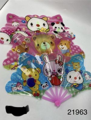 WACHLARZ SATYNOWY Z TWORZYWA ELEGANCKI NA LATO 5233783