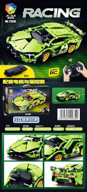 KLOCKI SPORTOWY SAMOCHÓD DLA DZIECI ZDALNIE STEROWANY PILOTEM 6139053