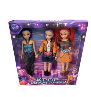 KPOP ŁOWCY HUNTRI ZESTAW RUMI ZOEY MIRA K-POP DEMON HUNTERS 3 LALKI 30CM M3 1685045
