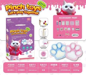 ZESTAW DO ROBIENIA GNIOTKÓW KOCIA ŁAPA SQUISH ŻEL OZDOBY SLIME FORMY FARBY 5342658