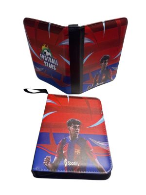 DUŻY PRZENOŚNY ALBUM KLASER SEGREGATOR NA KARTY PIŁKARSKIE 400 KART ZAMEK