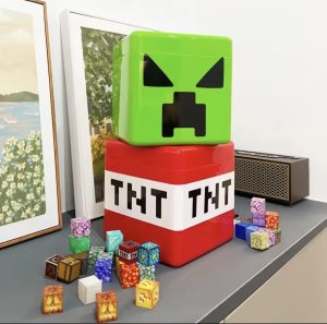 MAGNETYCZNY ZESTAW KLOCKÓW JAK MINECRAFT 180 KLOCKÓW + 2 FIGURKI 5922218