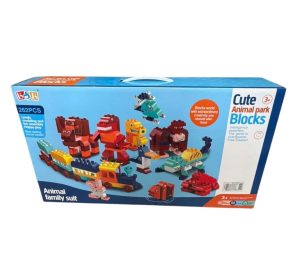 Duży zestaw klocków XXL PARK UROCZYCH ZWIERZĄT 3+ 262el DaPa 3250927