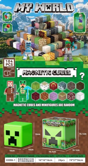 Zabawki Klocki Magnetic My World 4728758