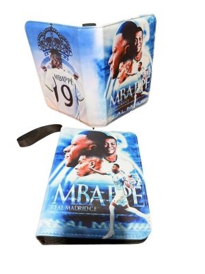 DUŻY PRZENOŚNY ALBUM KLASER SEGREGATOR NA KARTY PIŁKARSKIE 400 KART ZAMEK 9312894