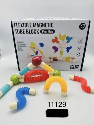 Elastyczne Magnetyczne Rurki do budowania Tube Block 26 elem 6635544