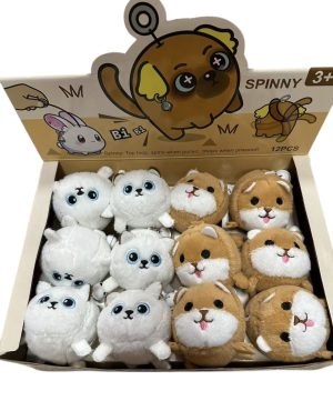 BRELOK PLUSZAK SPINNY ANGRY CAT 3263242