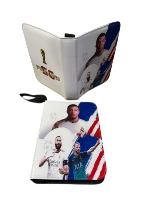 DUŻY PRZENOŚNY ALBUM KLASER SEGREGATOR NA KARTY PIŁKARSKIE 400 KART ZAMEK 3263252