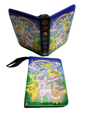 DUŻY PRZENOŚNY ALBUM KLASER SEGREGATOR NA KARTY POKEMON 400 KART ZAMEK 3689989