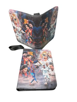 DUŻY PRZENOŚNY ALBUM KLASER SEGREGATOR NA KARTY PIŁKARSKIE 400 KART ZAMEK 8732366