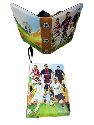 DUŻY PRZENOŚNY ALBUM KLASER SEGREGATOR NA KARTY PIŁKARSKIE 400 KART ZAMEK 8732368