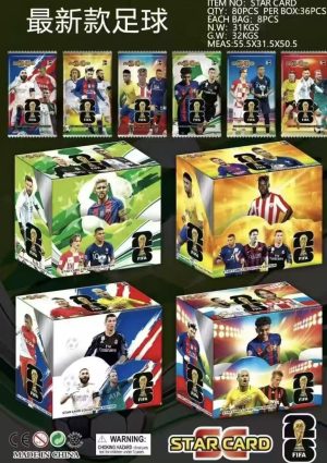 Karty Piłkarskie FIFA Mega Box 288 Kart Kolekcjonerskich Zestaw Na Prezent 2629089