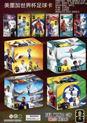 Karty Piłkarskie FIFA Mega Box 288 Kart Kolekcjonerskich Zestaw Na Prezent 2629093