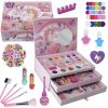ZESTAW DZIECI PREZENT MAKIJAŻU KOSMETYKI JEDNOROZEC MAKEUP KUFERKU (12 SZT)