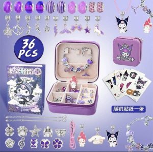 ZESTAW ROBIENIA BRANSOLETEK 120 KORALIKI 36 PCS KUROMI 4517217