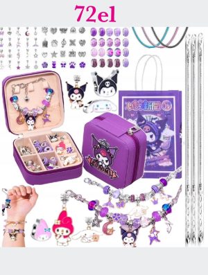ZESTAW DO ROBIENIA BRANSOLETEHELLO KITTY KUROMI (72 EL) 4517218