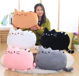 Maskotka Poduszka Kotek Pluszowa Kot Dla Dzieci 45 cm DUZA 5026914