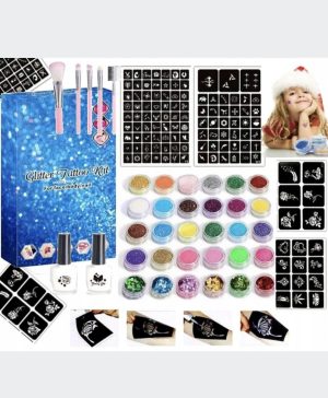 DUZY ZESTAW 120 TATUAZY SZABLONY TATUAZE BROKATOWE 7291079